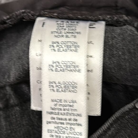 Frame L'Homme Skinny Jeans 28โ Vintage Black Distressed Slim Fit - Picture 6 of 8